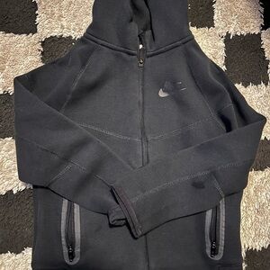 Nike Boys black Zip-Up Sweater